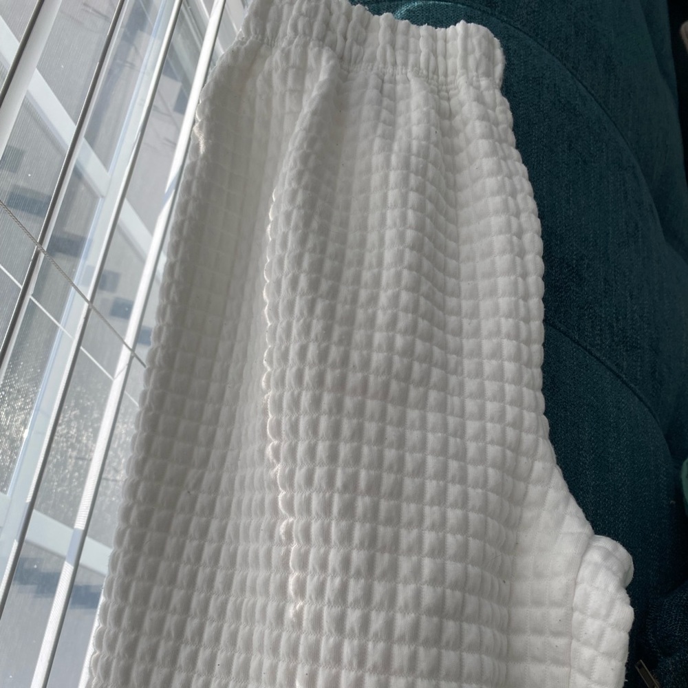 Princess Polly white waffle sweats